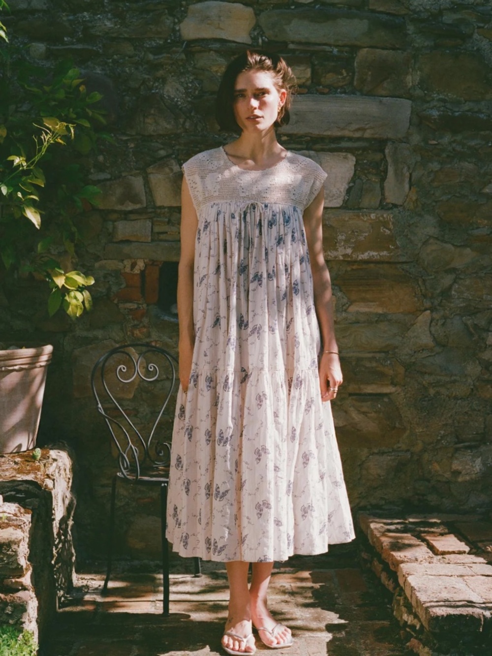 Marisol Dress Gossamer Butterfly (S) Christy Dawn - Picture 6 of 10